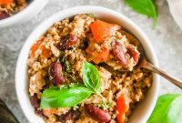 Wholesome One Pot Gluten Free Ground Turkey Rice and Beans