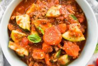 Hearty Zucchini Carrot Meat Sauce