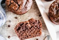 Decadent Paleo Double Chocolate Banana Muffins Gluten and Dairy Free