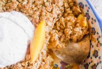 Nourishing Nectarine Crumble Gluten Free Dairy Free