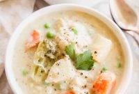 Clean Eating Slow Cooker Chicken Pot Pie Soup