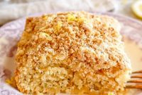 Zesty Lemon Poppy Seed Crumb Cake