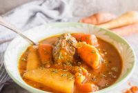 Wholesome Slow Cooker Paleo Gluten Free Hungarian Goulash Beef Stew
