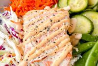 Spicy Salmon Rice Bowl