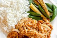 Sticky Honey Garlic Crockpot Chicken