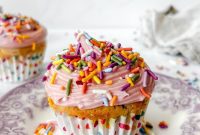 Whimsical Small Batch Funfetti Cupcakes