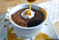 Decadent Paleo and Gluten-Free Caramel Chocolate Fondant