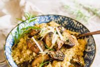 Velvety Mushroom Quinoa Risotto