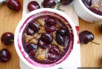 Naturally Gluten Free Paleo Cherry Clafoutis