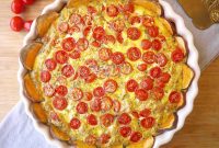 Provencal Tuna and Tomato Quiche with a Potato Crust