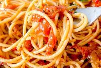 Bursting Garlic Cherry Tomato Sauce