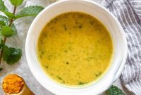 Golden Lemon Turmeric Mint Dressing