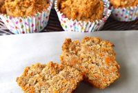 Healthy Paleo Gluten-Free Carrot Cake Breakfast Muffins