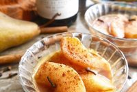 Aromatic Wine and Orange Poached Pears
