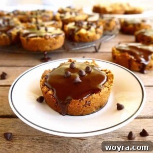 Paleo Chocolate Chip Cookie Cakelets 9 Paleo Chocolate Chip Cookie Cake Cupcakes with ganache