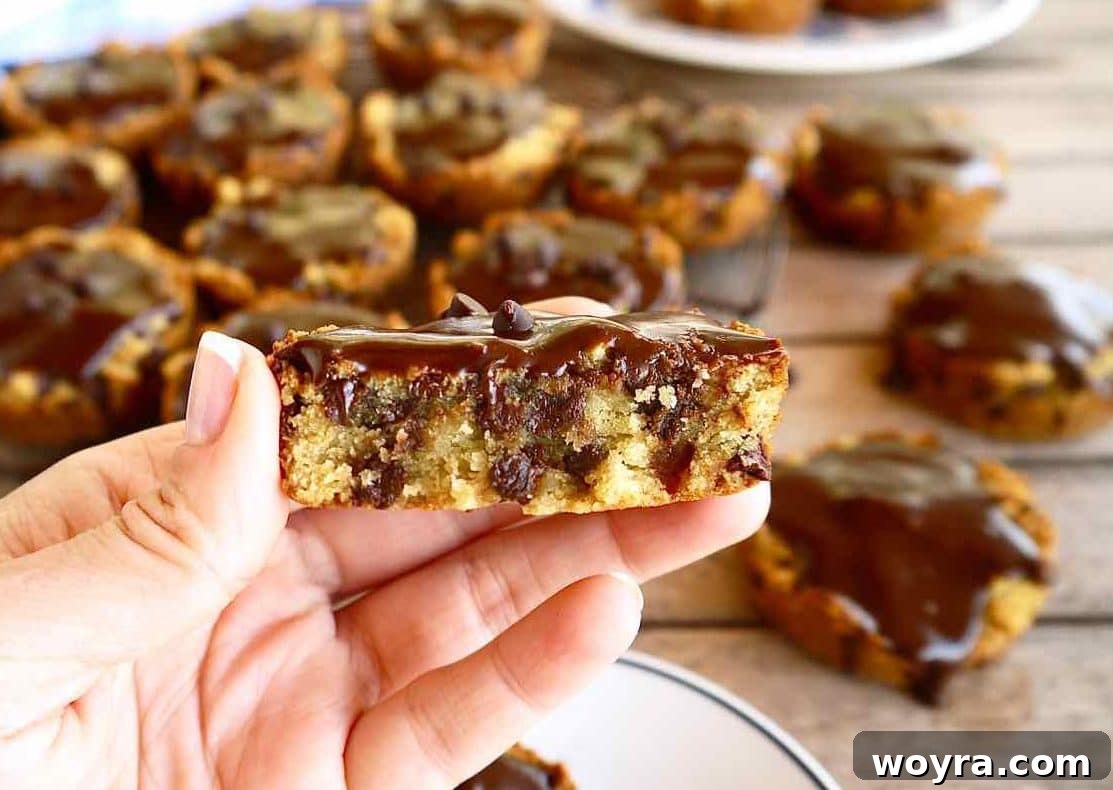 Paleo Chocolate Chip Cookie Cakelets 4 A trio of Paleo Chocolate Chip Cookie Cake Cupcakes beautifully plated