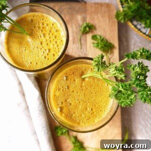Fresh Parsley Kale Garden Juice