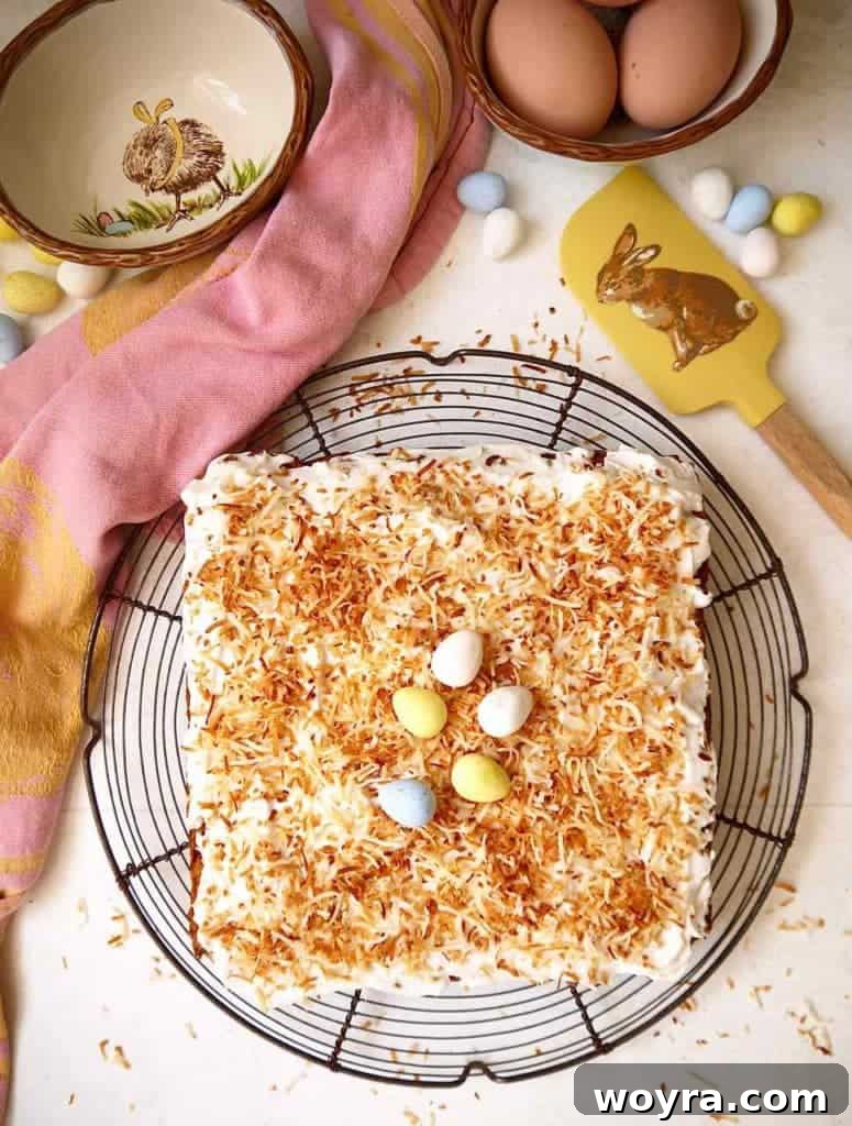 Toasted Coconut Cream Cake (Paleo, GF) | Perchance to Cook, www.perchancetocook.com