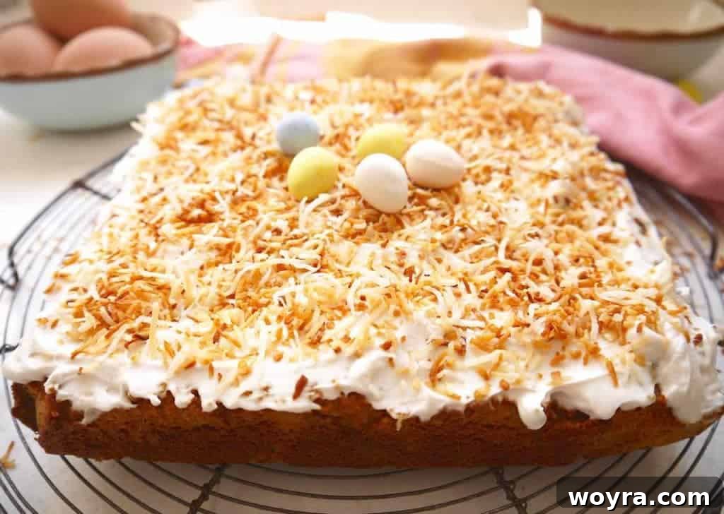 Toasted Coconut Cream Cake (Paleo, GF) | Perchance to Cook, www.perchancetocook.com