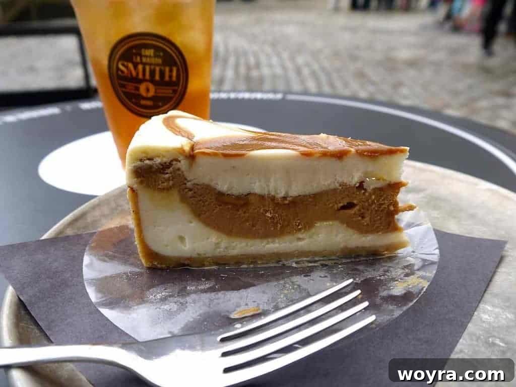Historic Old Quebec City 17 Delicious caramel cheesecake and iced tea from Maison Smith in a charming setting