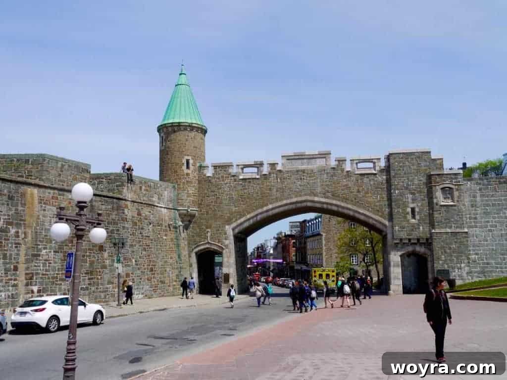 Historic Old Quebec City 24 The impressive fortifications surrounding Old Quebec City, offering a historical perspective
