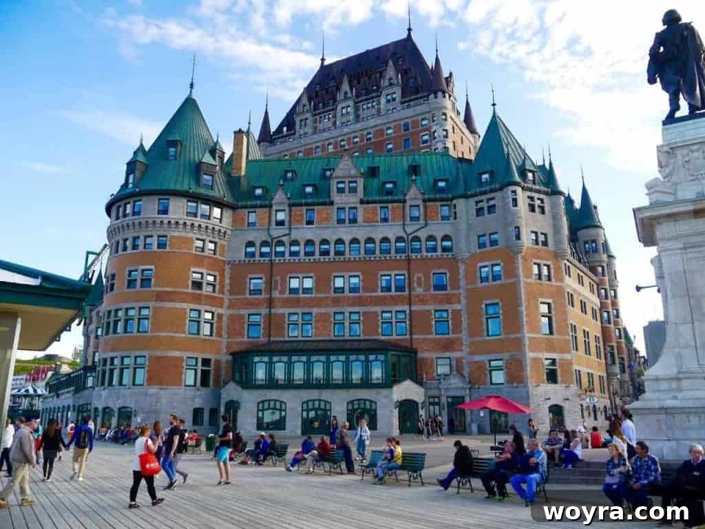 Historic Old Quebec City 6 Château Frontenac, the iconic castle-like hotel overlooking the St. Lawrence River in Quebec City