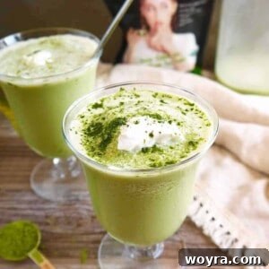 Frozen Dairy-free Matcha Latte (Paleo) | Perchance to Cook, www.perchancetocook.com