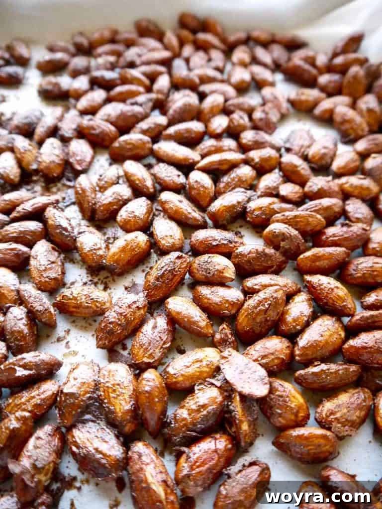 Gingerbread Spice Roasted Almonds 2 Gingerbread Roasted Almonds (Paleo, GF) - Delicious, Healthy Holiday Snack