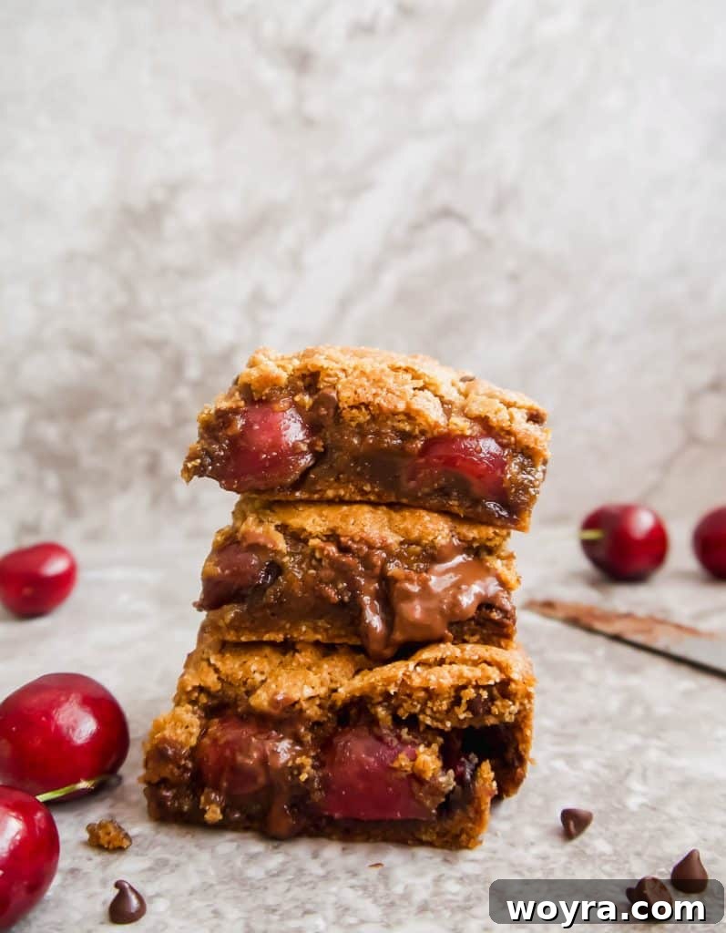 Mixing bowl with ingredients for Paleo Gluten-Free Chocolate Chip Cherry Cookie Bars.