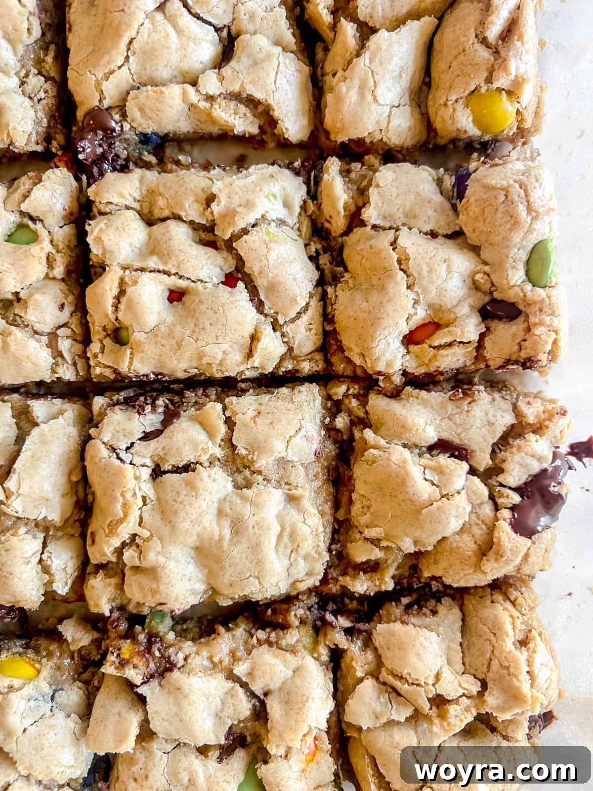 Deliciously Dairy-Free Gluten-Free Chocolate Chip Cookie Bars 10 Gluten free cookie bars cooked to a slightly gooey consistency.