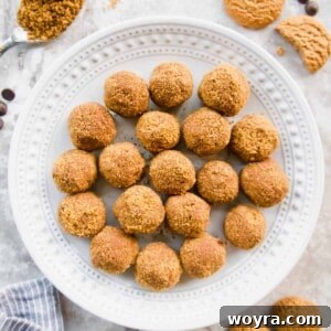 Velvety Chocolate Mousse Treats Dairy Free Gluten Free 10 Chocolate mousse balls on a plate with crumbs, cookies and chocolate on the table.