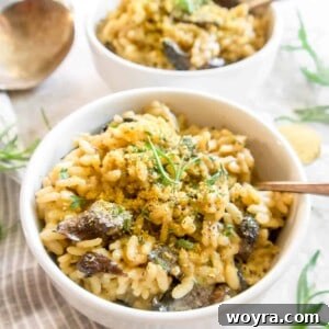 Dairy-Free Mushroom Risotto | Perchance to Cook, www.perchancetocook.com