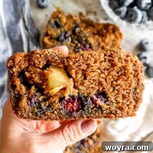 Guilt-Free Paleo Gluten-Free Apple Blueberry Loaf 7 Healthy Apple Blueberry Bread (Paleo, Gluten-free) | Perchance to Cook, www.perchancetocook.com