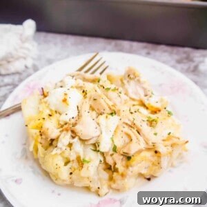 Chicken Spaghetti Squash Casserole in a plate.