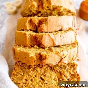 Healthy Pumpkin Banana Bread sliced