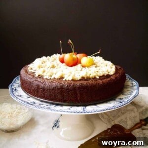 Paleo German Chocolate Cake (GF) | Perchance to Cook, www.perchancetocook.com
