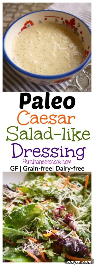 Paleo and Gluten Free Creamy Caesar Dressing 2 Paleo Caesar Salad-like Dressing (GF, dairy-free) for healthy eating | Perchance to Cook