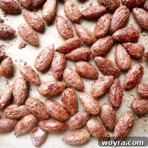 Warm Cinnamon Maple Roasted Almonds 8 Cinnamon & Maple Roasted Almonds (paleo, GF)- my almond snack soulmate! | Perchance to Cook, www.perchancetocook.com