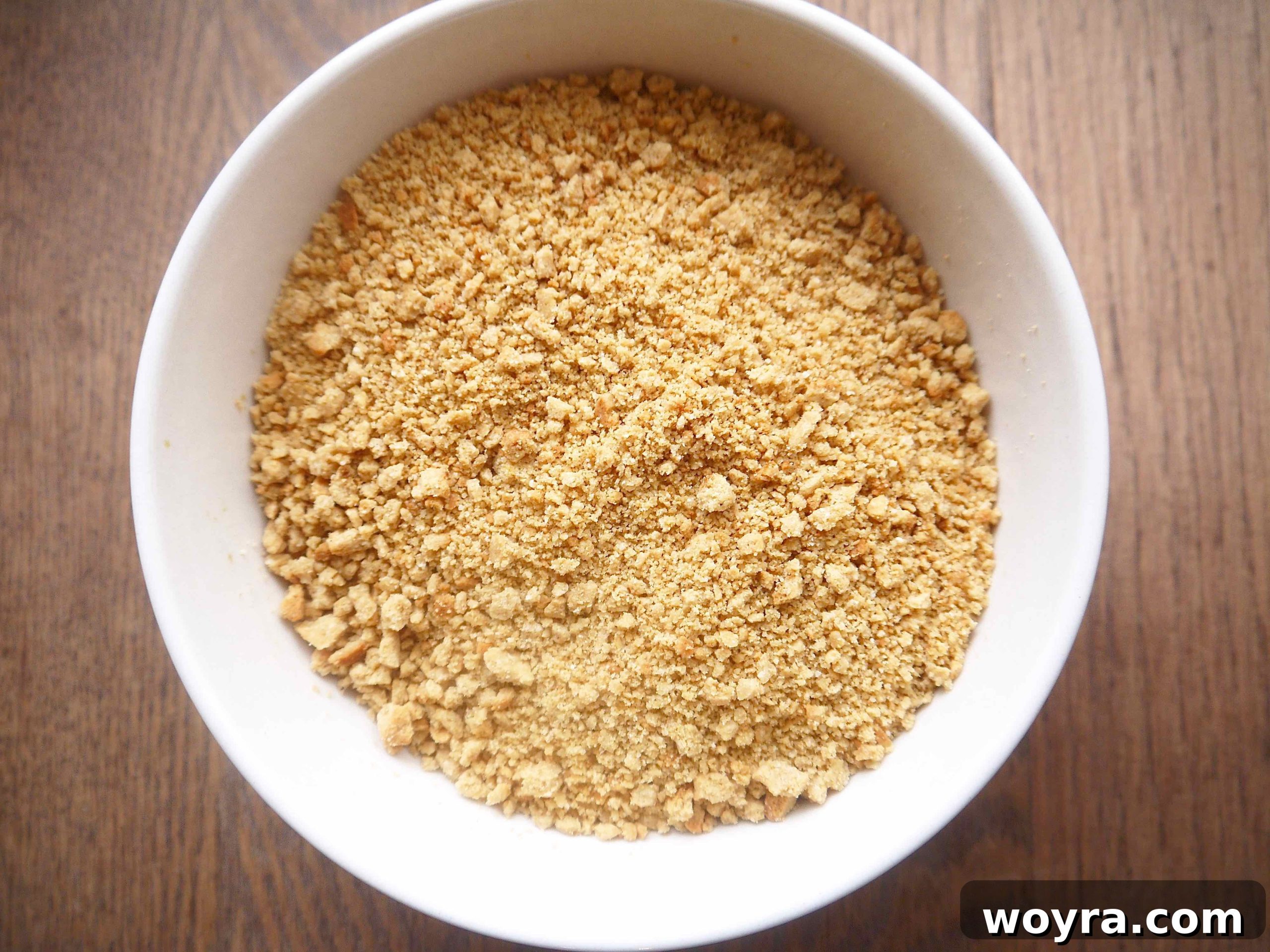 Decadent Paleo Chocolate Mousse Truffles 7 Paleo vanilla cookies, now finely crushed into crumbs and gathered in a bowl, ready for coating the truffles.