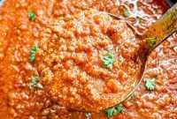 Meaty Slow Cooker Spaghetti Sauce